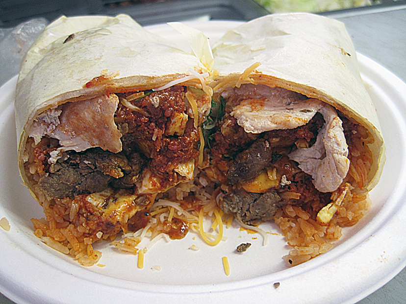 Order Meaty Burrito food online from Kelly Deli store, Colma on bringmethat.com