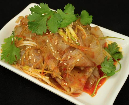 Order A2 Beef Tendon in Chili Oil SERVED COLD 麻辣牛筋 food online from Chengdu Famous Food store, Philadelphia on bringmethat.com