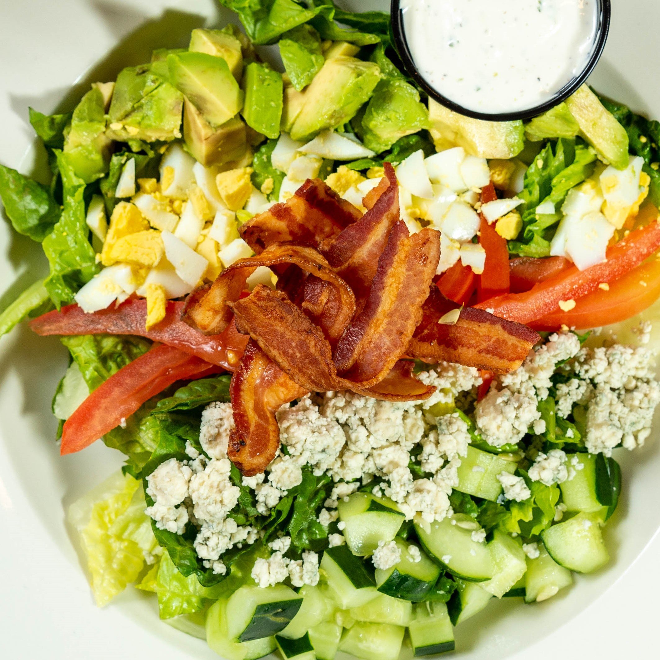 Order Cobb Salad food online from Pizza Stop store, Silver Spring on bringmethat.com