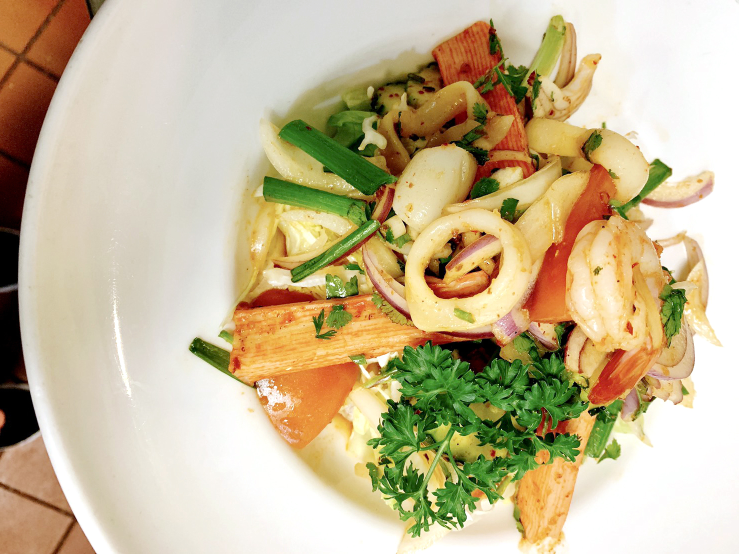 Order Spicy Seafood Salad food online from Best Thai-Frisco store, Frisco on bringmethat.com