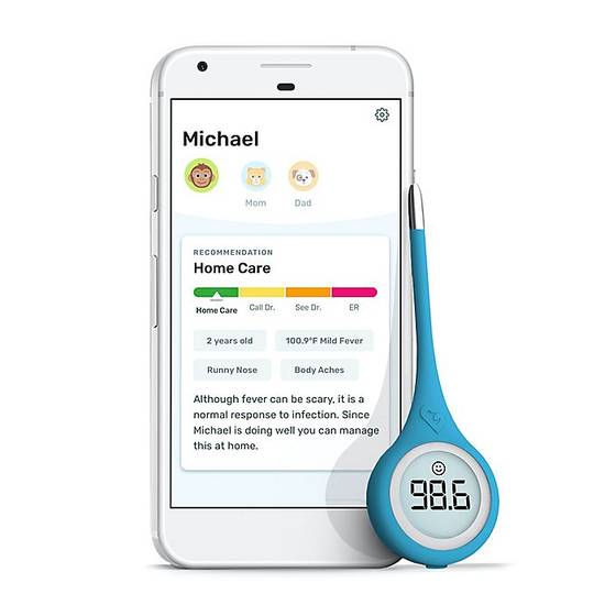 Order Kinsa QuickCare™ Bluetooth Smart Thermometer with Family Health Tracking App food online from Bed Bath & Beyond store, Lancaster on bringmethat.com