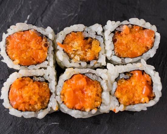 Order Spicy Salmon Roll food online from Fushimi Japanese Cuisine store, Brooklyn on bringmethat.com