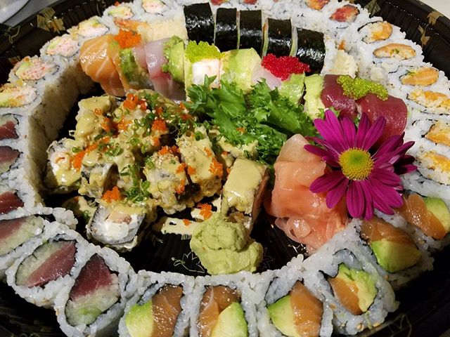 Order Party tray 60 food online from Yume Sushi Restaurant store, Madison on bringmethat.com