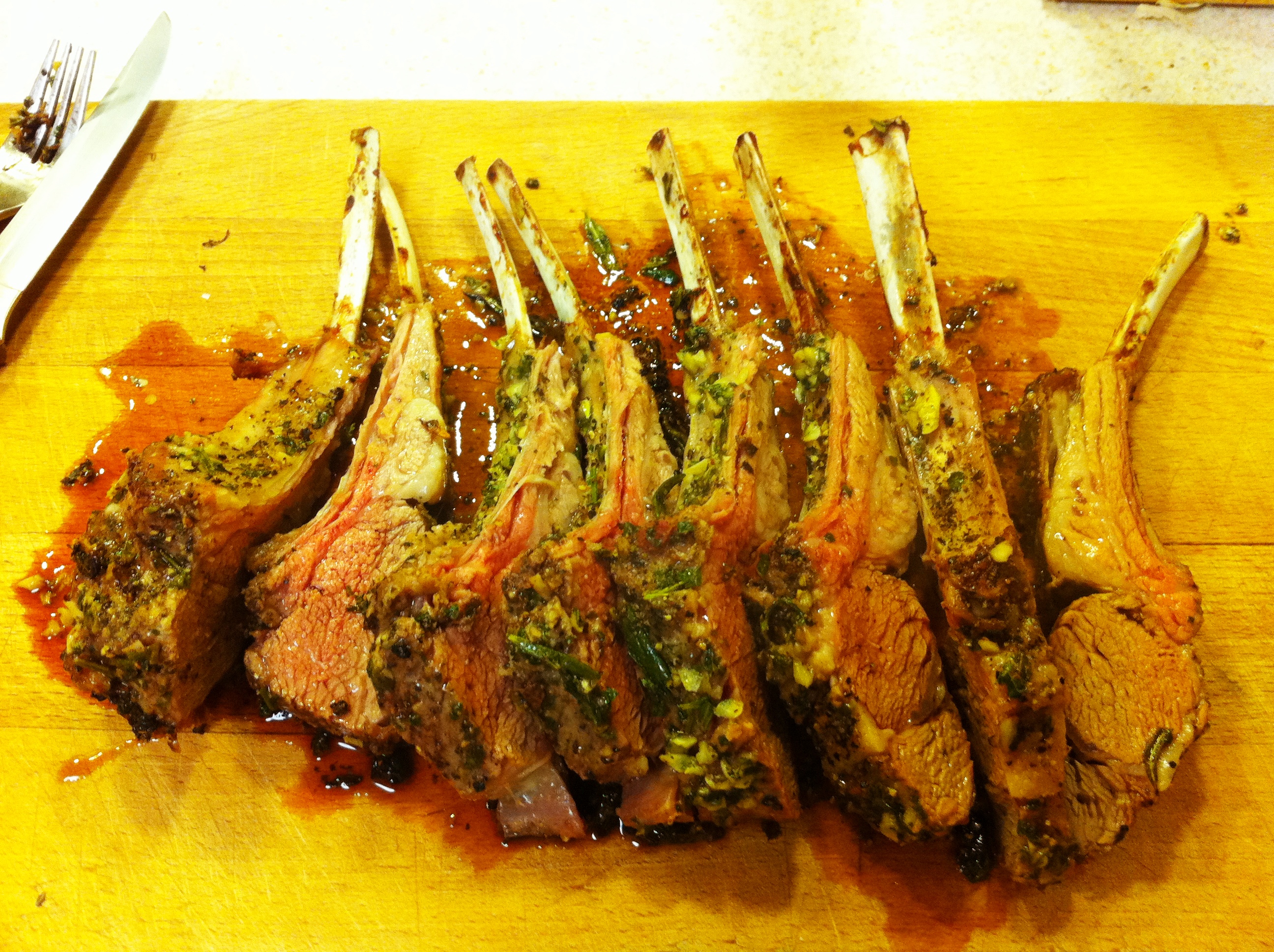 Order 5 Piece Rack of Lamb food online from Aroma Indian Kitchen store, Columbus on bringmethat.com