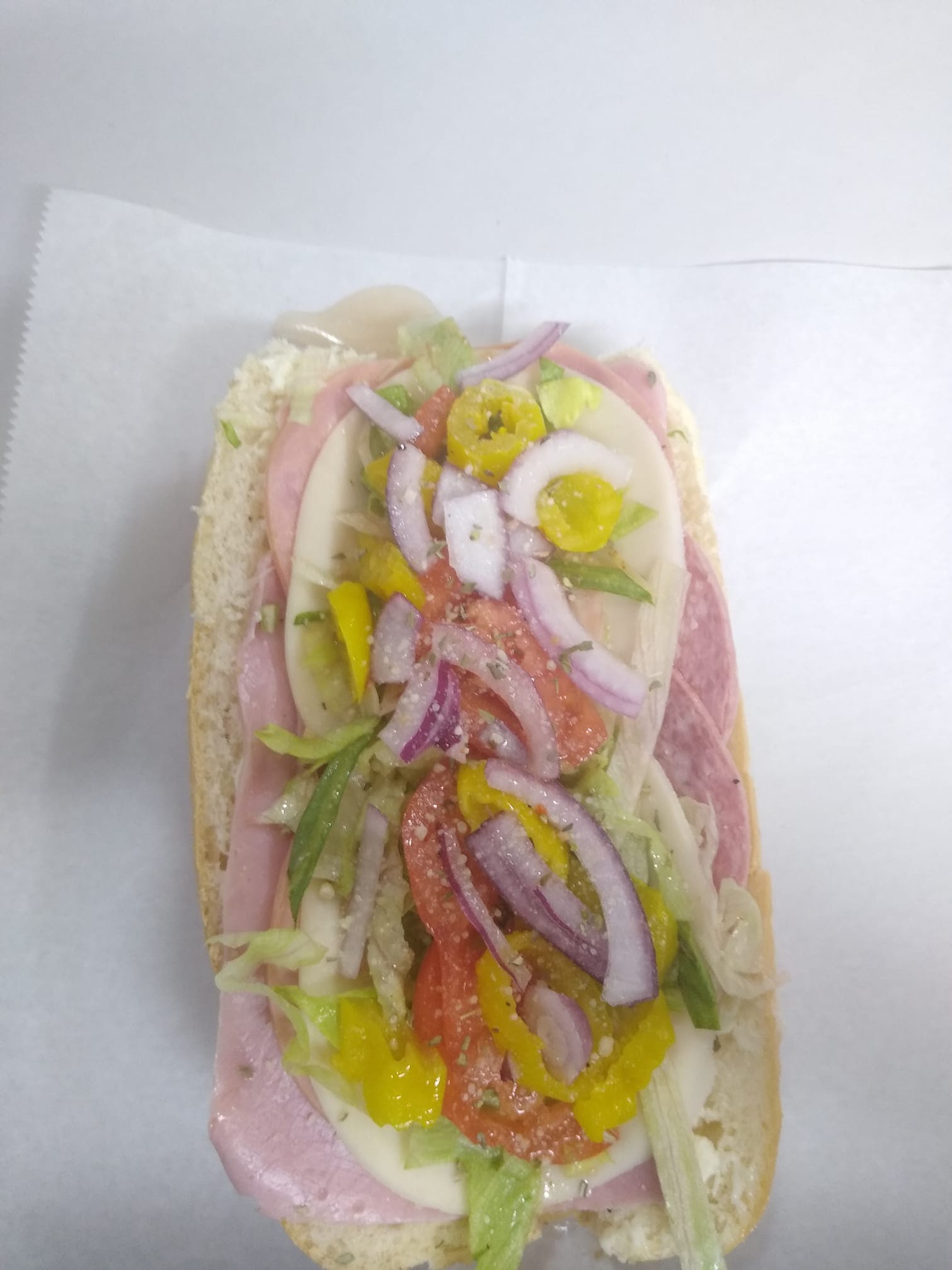 Order Italian Cold Cut Sub - 8" food online from Pizzeria Santa Lucia store, Jessup on bringmethat.com