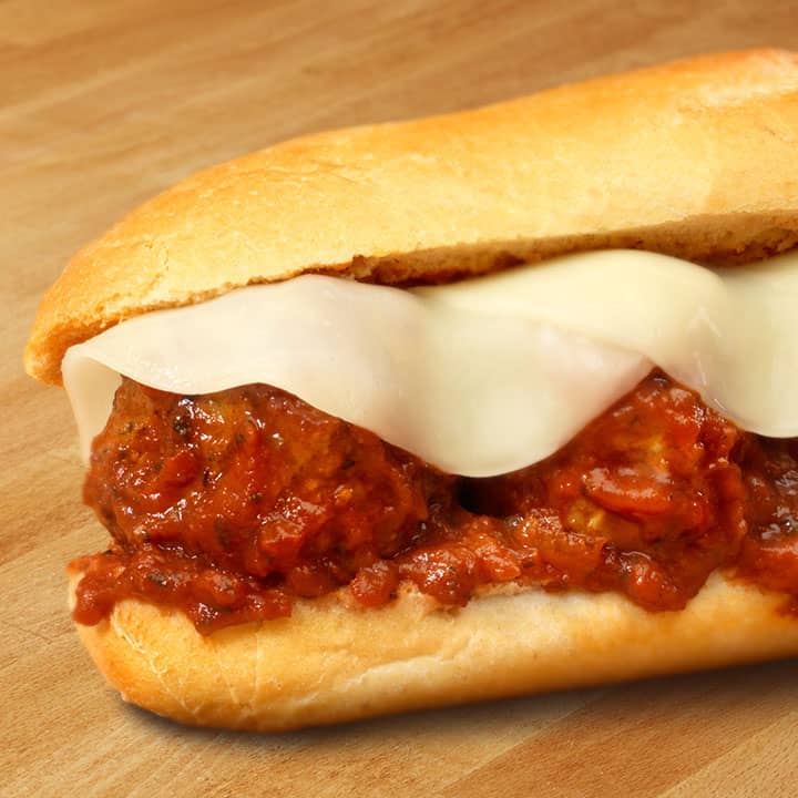 Order Hot Meatball Sandwich food online from Gino's Pizza and Luncheonette store, Belleville on bringmethat.com