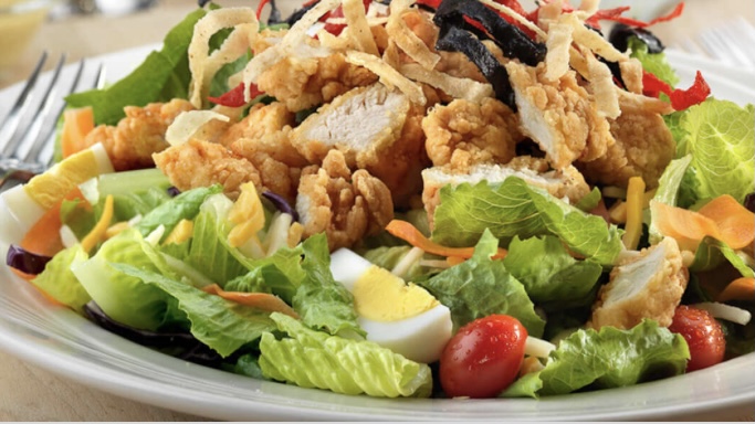 Order Fried Country Salad  food online from Famous Pizza store, Paramus on bringmethat.com