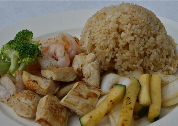 Order Hd7. Hibachi Chicken and Shrimp food online from Asian Fusion store, Kennesaw on bringmethat.com