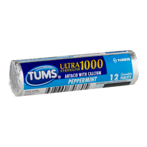 Order Tums Ultra Peppermint Roll 12 Count food online from 7-Eleven store, West Columbia on bringmethat.com