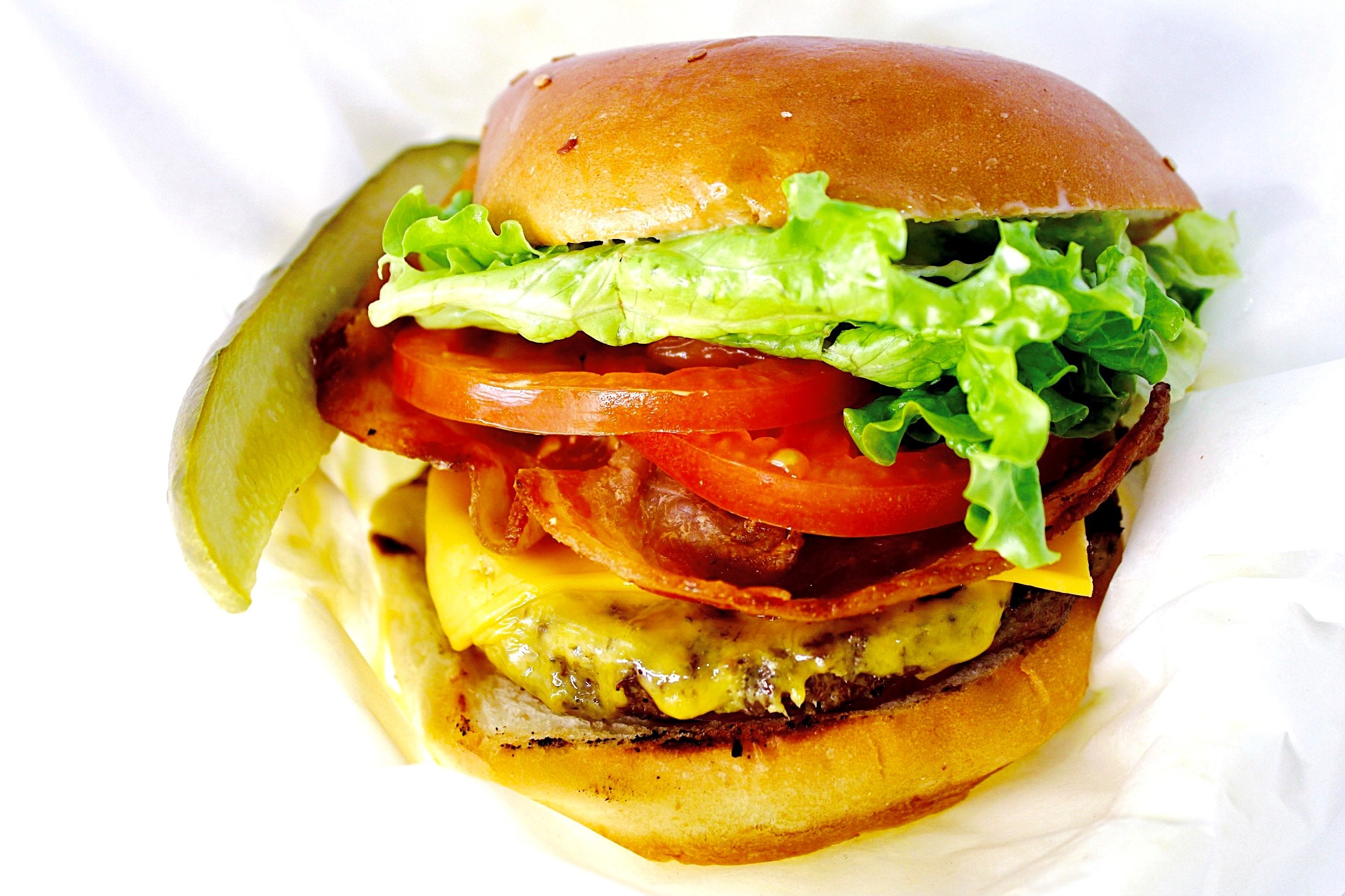 Order Bacon Cheeseburger food online from Pismo Beach Location -Splash Cafe store, Pismo Beach on bringmethat.com