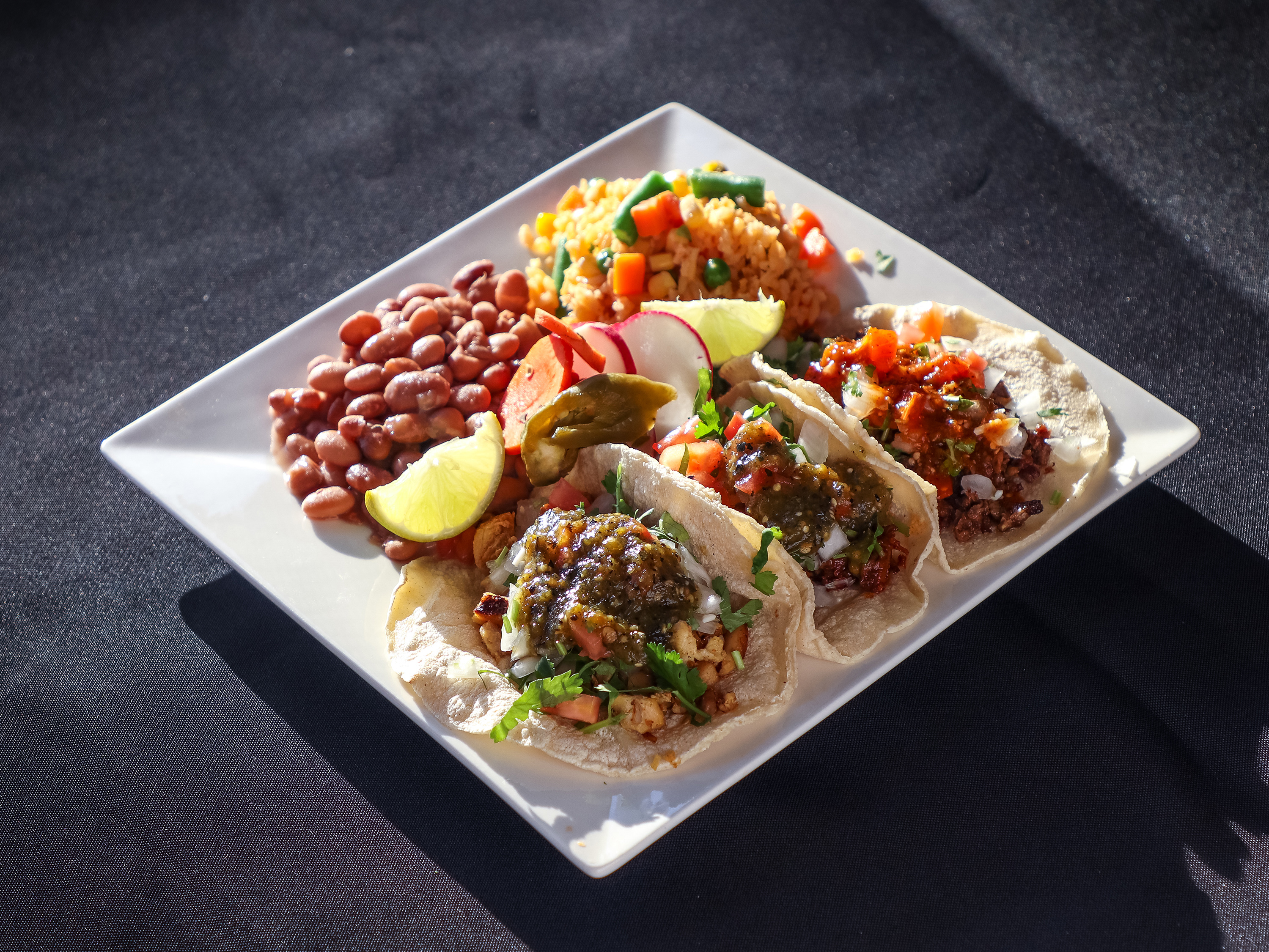 Order Taco Plate food online from Taco Gourmet Simply Fresh store, Pomona on bringmethat.com