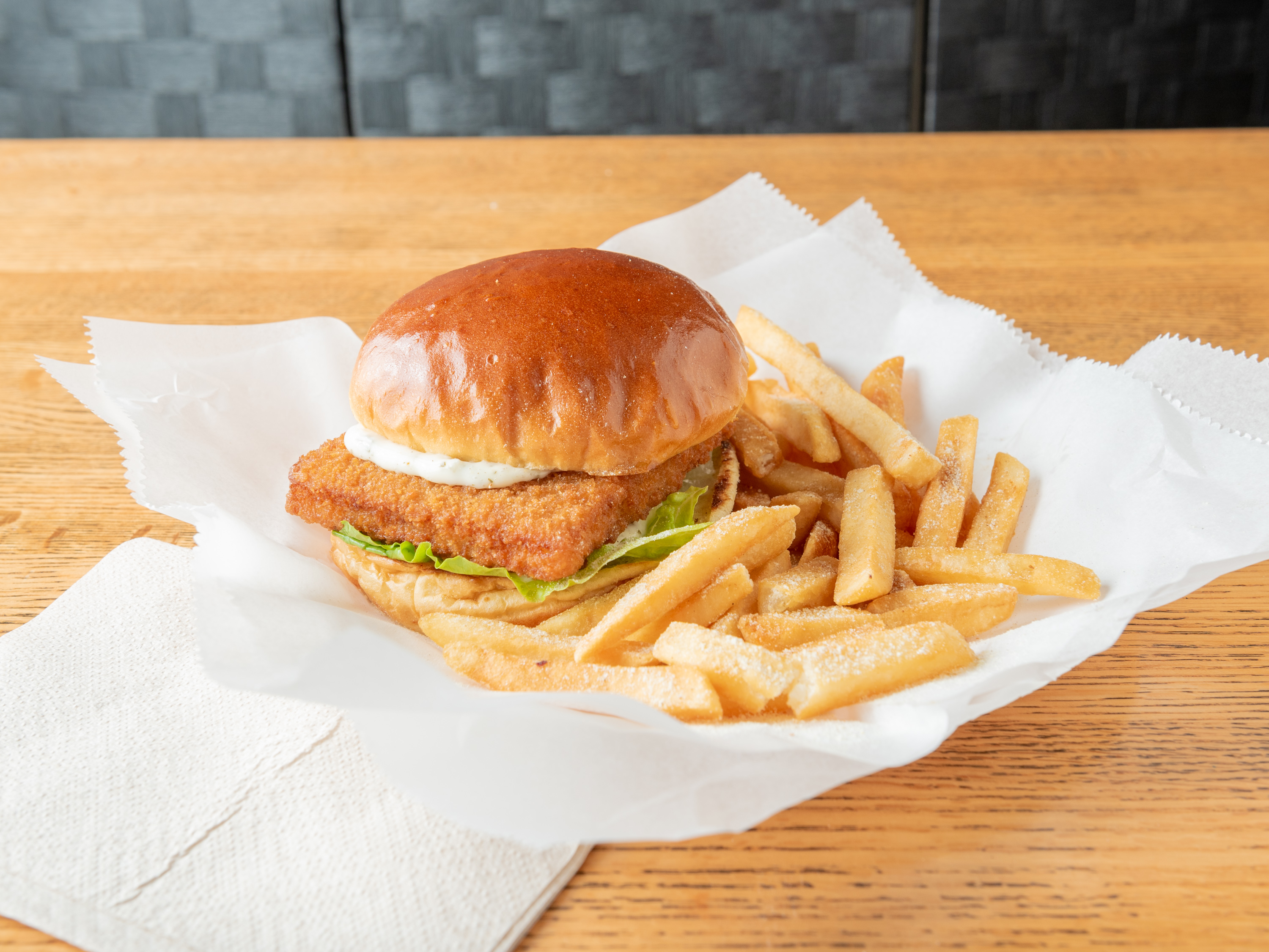 Order Fish Sandwich food online from Fahrenheit store, Glendale Heights on bringmethat.com
