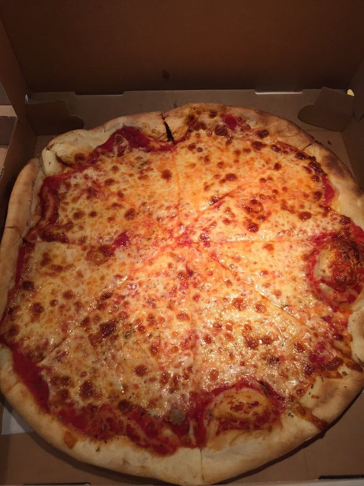 Order Tomato & Cheese Pizza - Medium 14" food online from Naples Pizza and Restaurant store, Toms River on bringmethat.com
