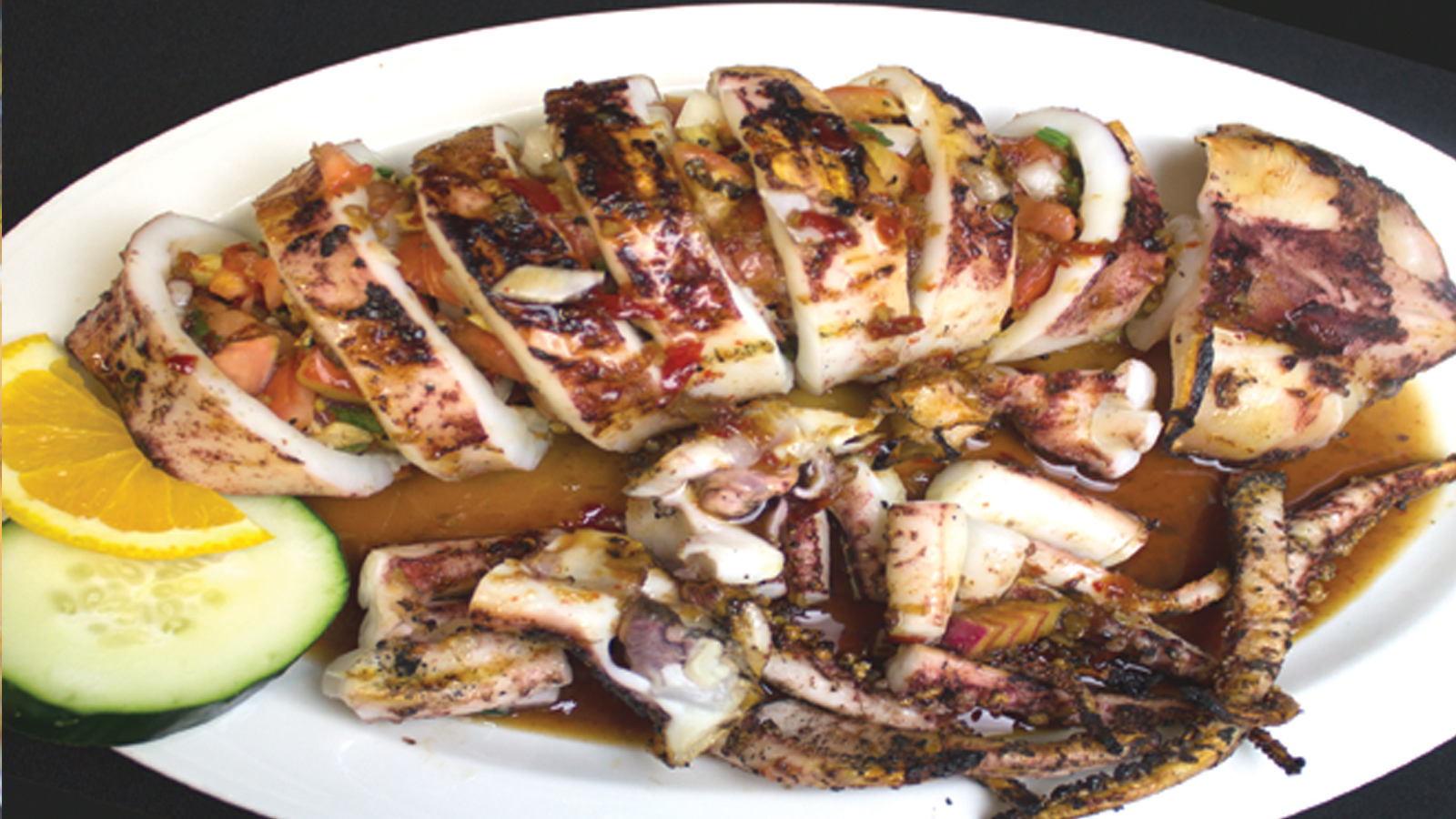 Order Grilled Pusit food online from Bamboo Bistro store, Los Angeles on bringmethat.com