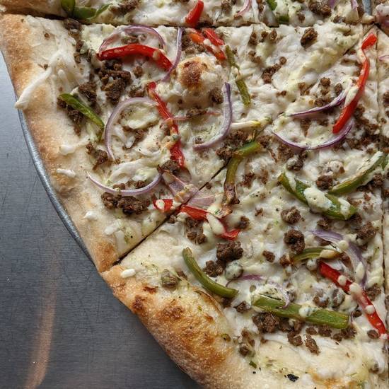 Order Vegan Philly Cheese Steak Pizza food online from Ian's Pizza - Cream City store, Milwaukee on bringmethat.com