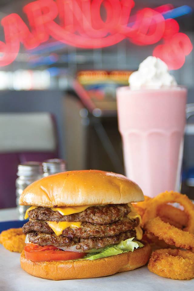 Order Triple Burger food online from Arnold Old Fashioned Hamburger store, Tulsa on bringmethat.com