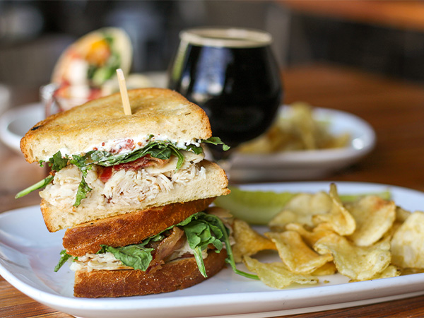 Order Turkey Stack food online from Gravity Taphouse Grille store, Grand Rapids on bringmethat.com