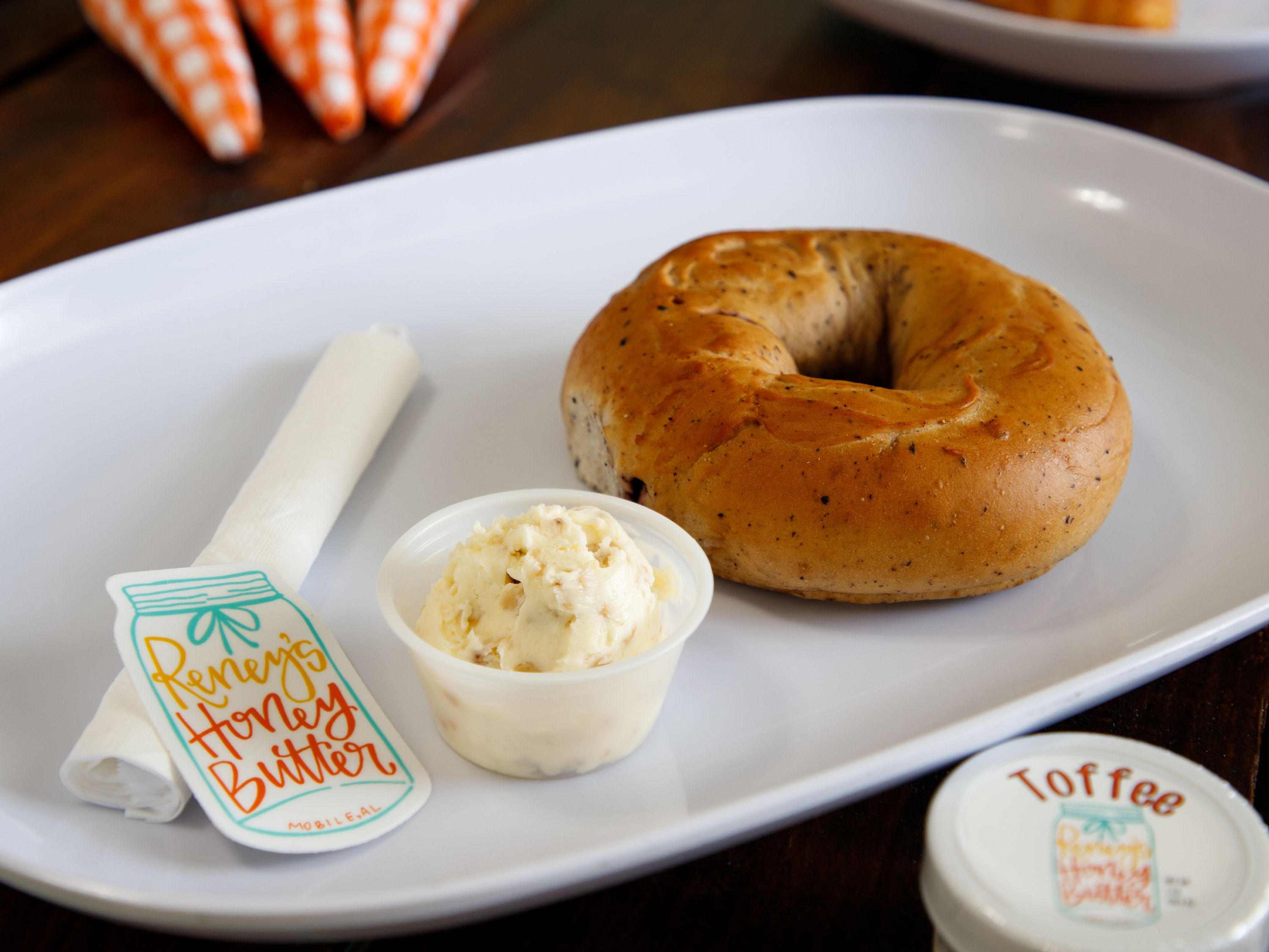 Order Bagel and Butter food online from Reney Honey Butter store, Mobile on bringmethat.com