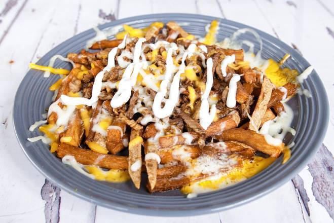 Order Asada Fries food online from Tacos Super Gallito store, Los Angeles on bringmethat.com