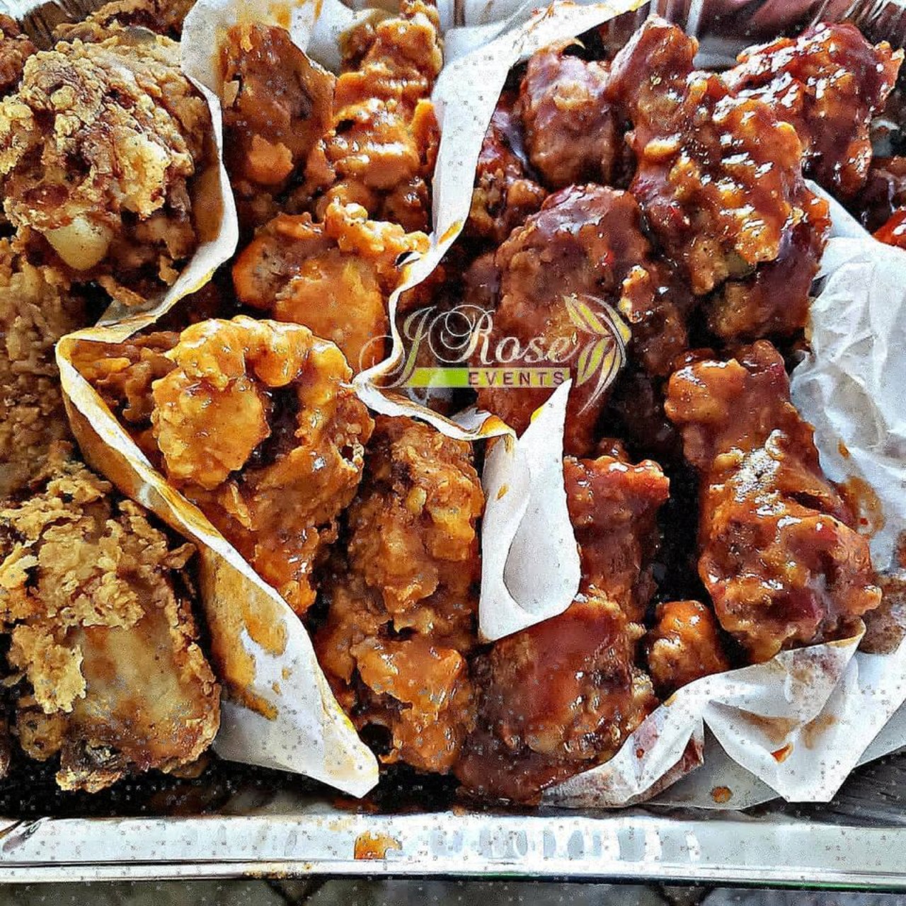 Order Wings Combo food online from J Rose Scratch Kitchen store, Houston on bringmethat.com