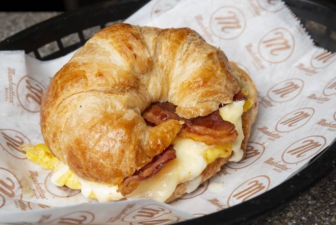 Order Croissant Classic Sandwich food online from Manhattan Bagel store, Wall on bringmethat.com