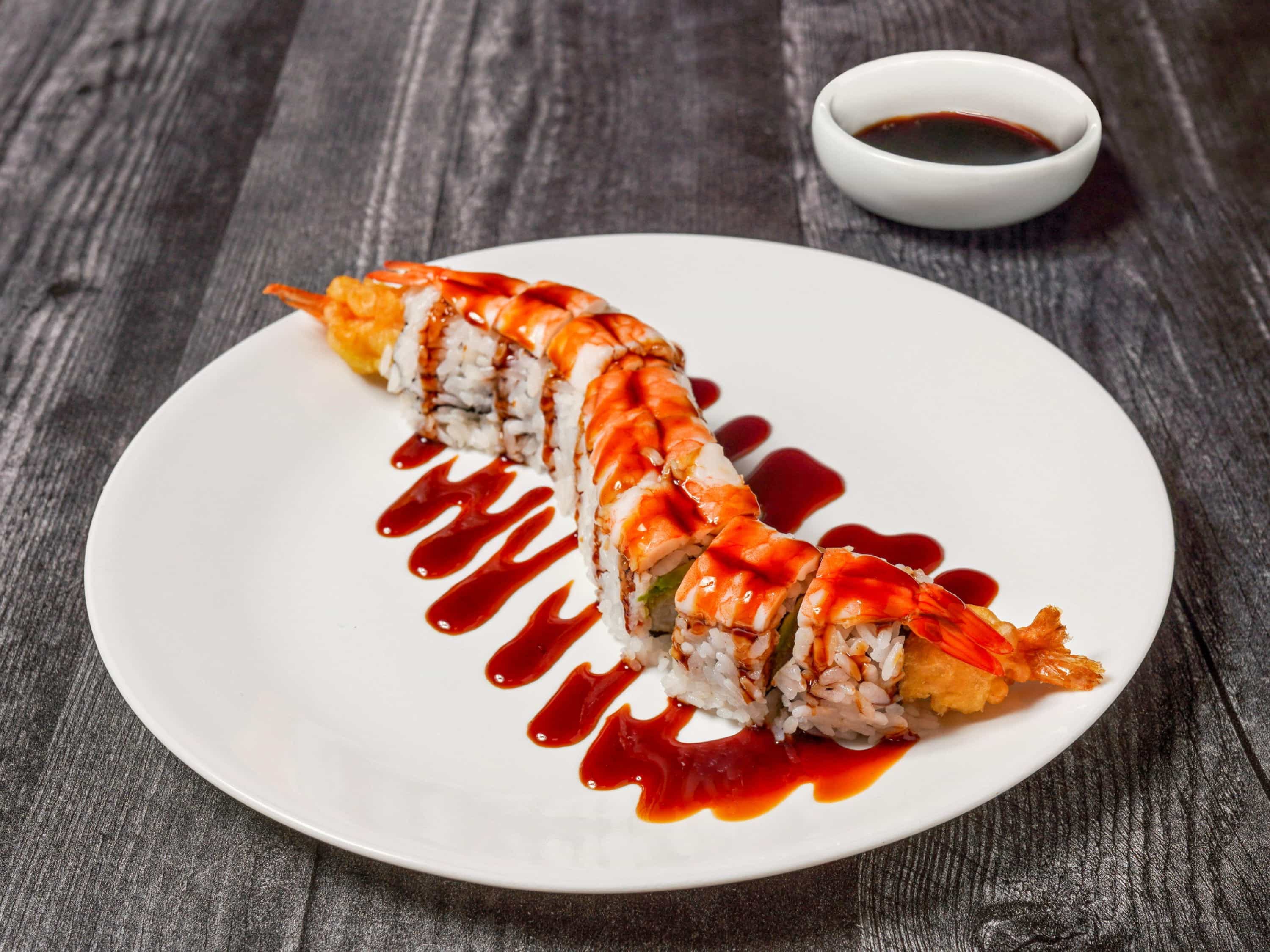 Order Twin Shrimp Roll food online from Sushi Express store, Park Ridge on bringmethat.com