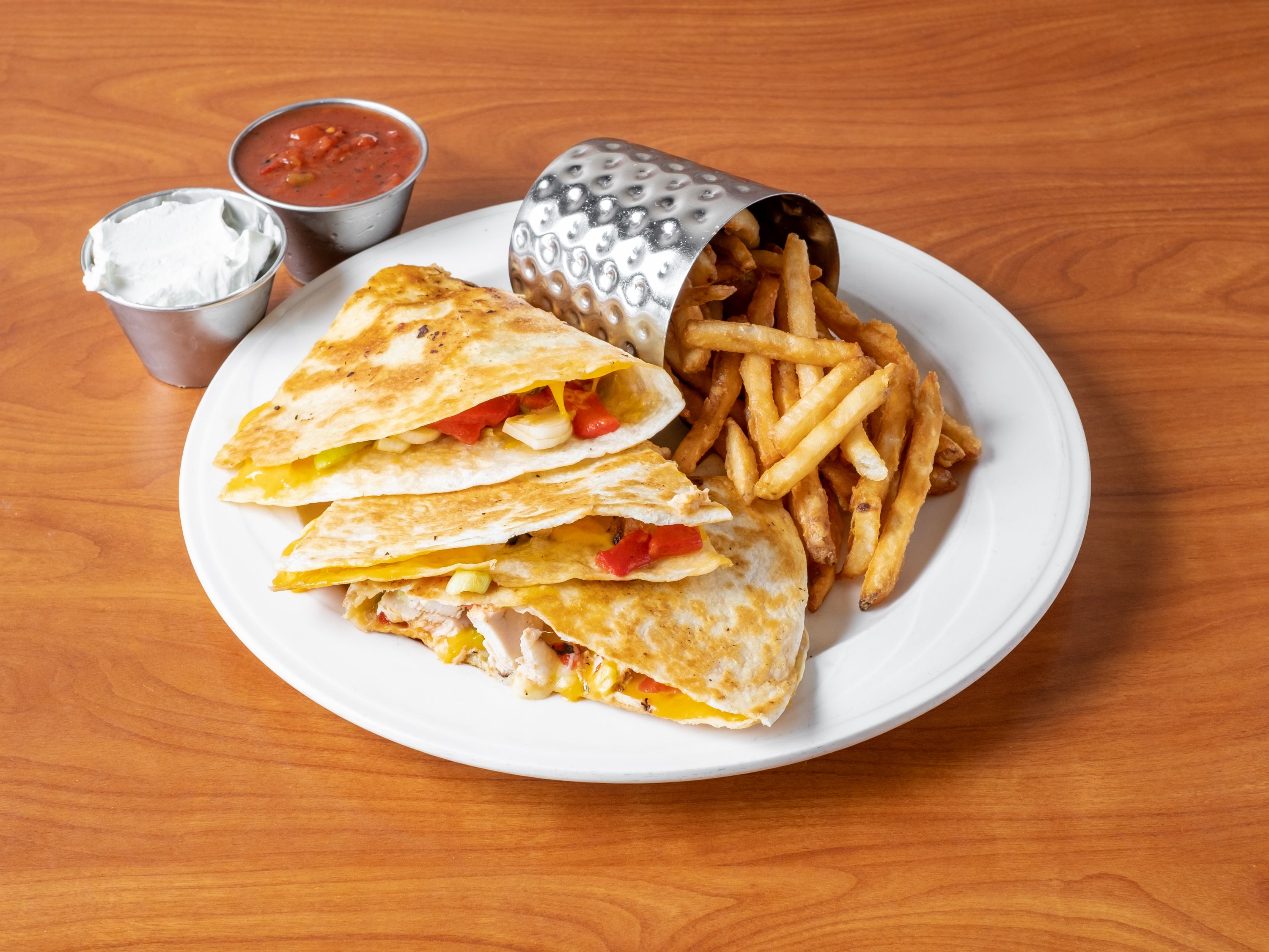 Order Chicken Quesadilla food online from Old Towne Restaurant store, Trumbull on bringmethat.com