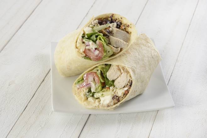 Order Mediterranean Chicken Wrap food online from Nature'S Table store, Milton on bringmethat.com