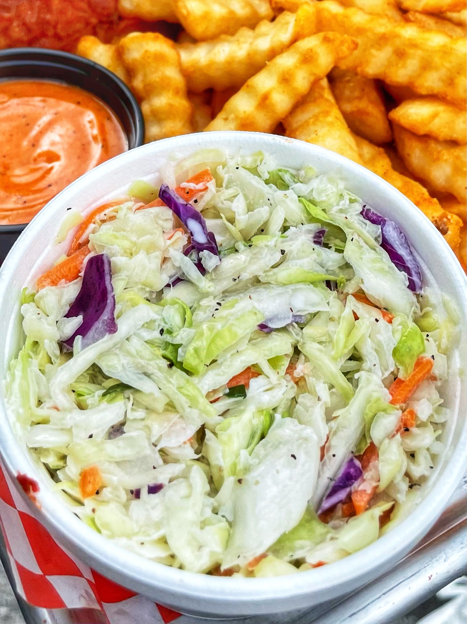 Order Coleslaw food online from The Kluckin Chicken store, Glendale on bringmethat.com