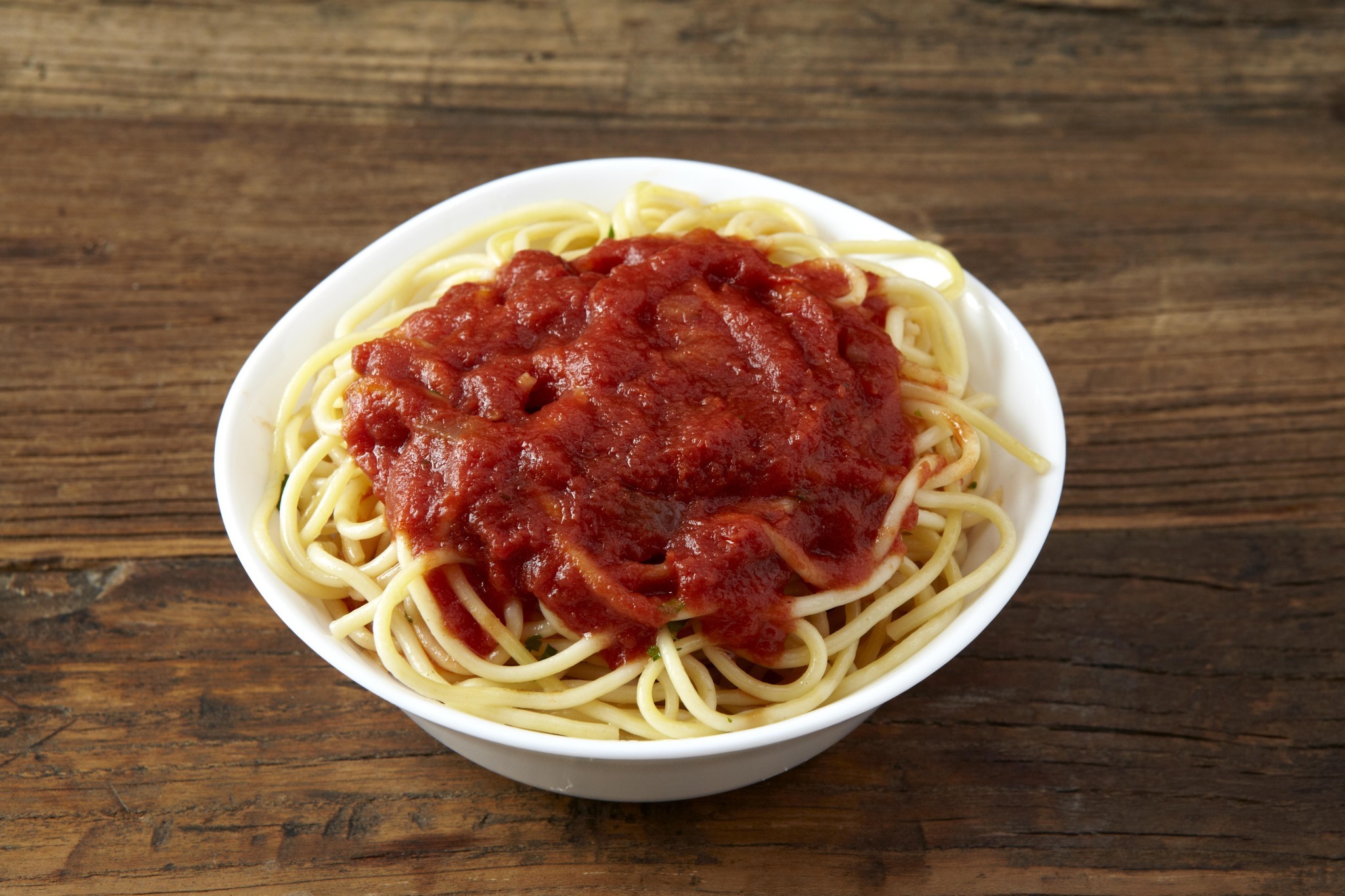 Order Spaghetti with Homemade Marinara Sauce with garlic roll food online from Villa Italian Kitchen store, Las Vegas on bringmethat.com