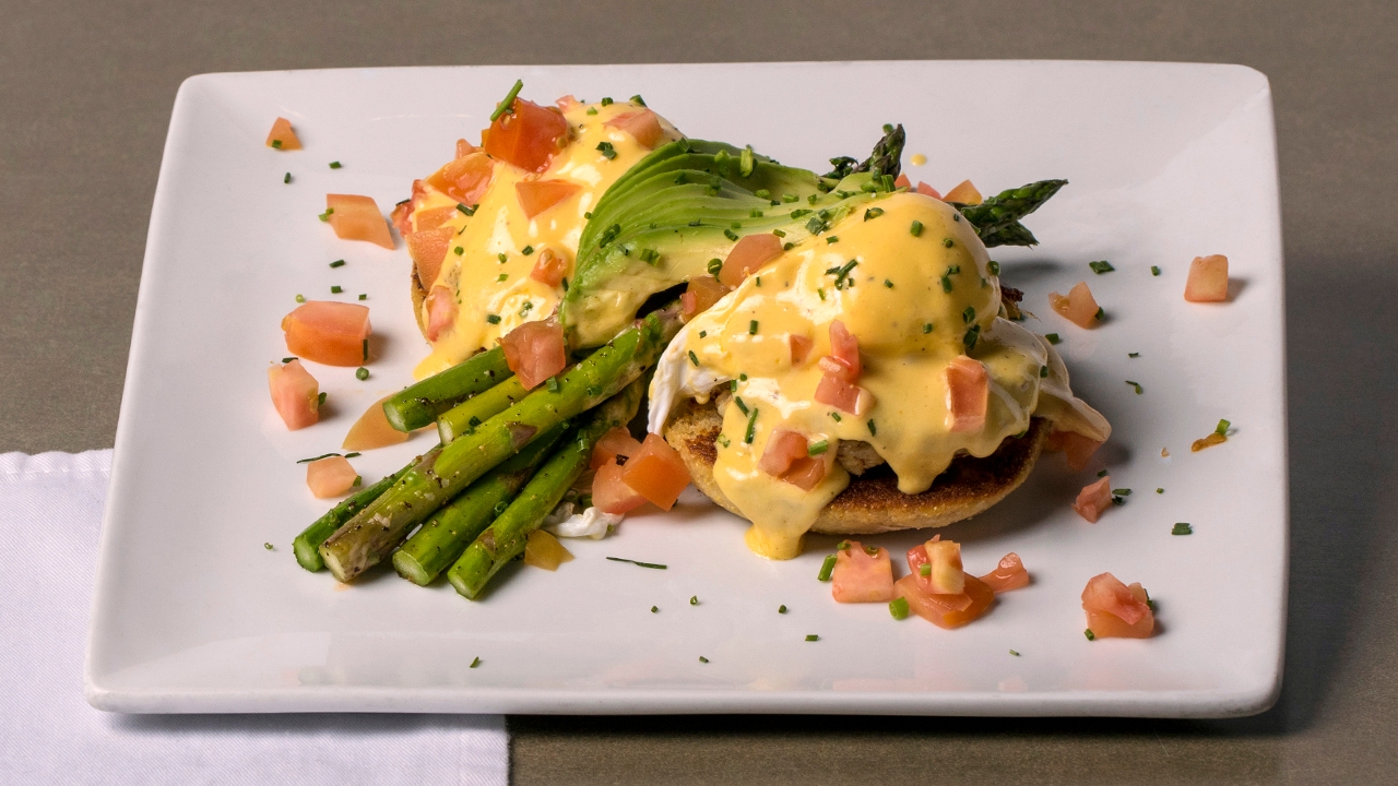 Order Crab Cake Bennies food online from French Press store, Lakewood on bringmethat.com