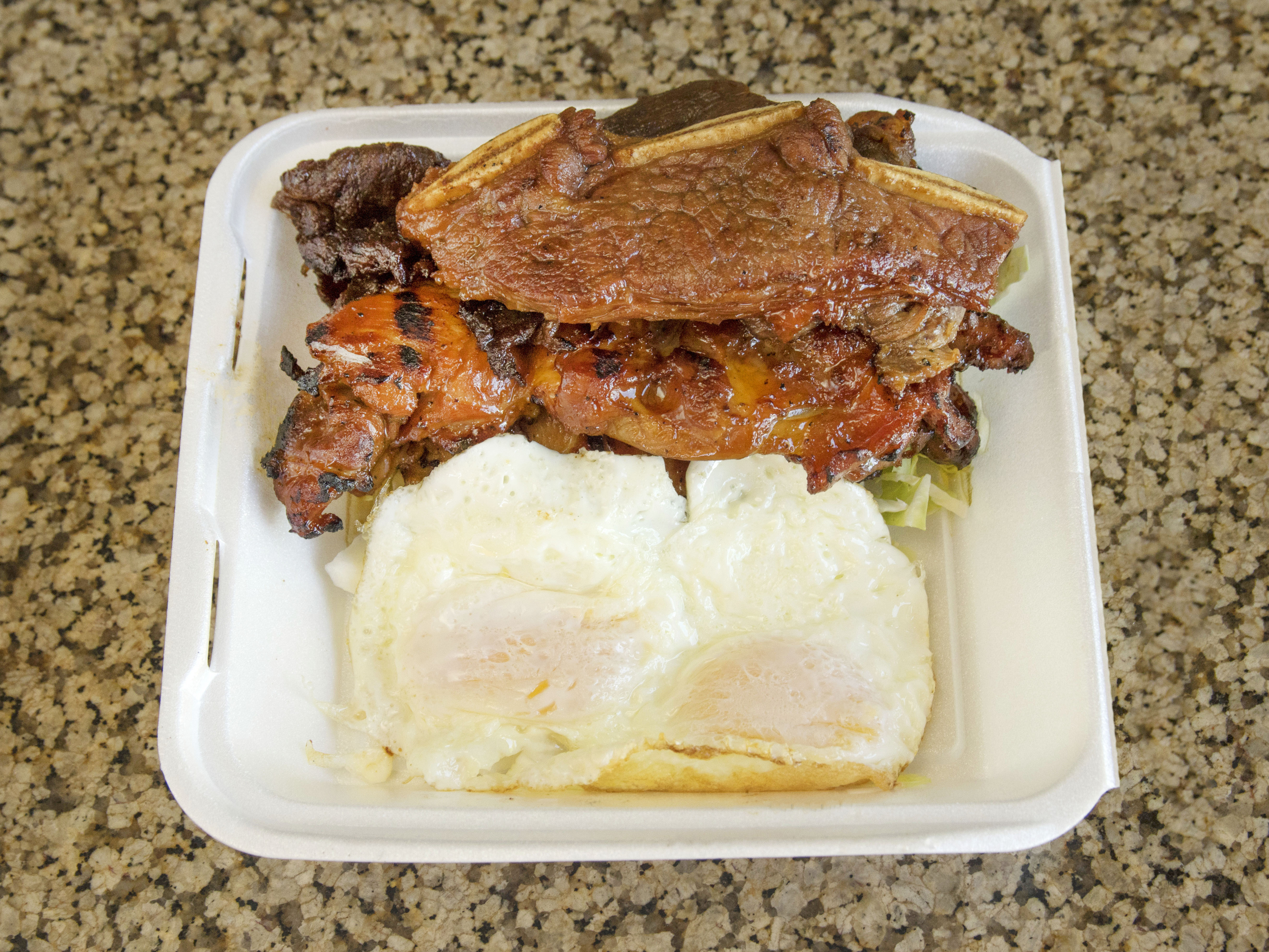 Order Protein Combo Plate food online from L&L Hawaiian Bbq store, Santee on bringmethat.com