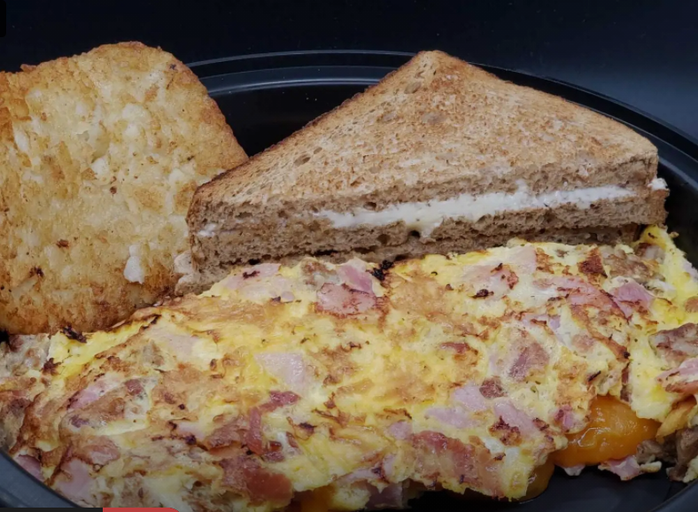 Order Meat Lovers Omelette food online from Route 100 Market store, Somers on bringmethat.com