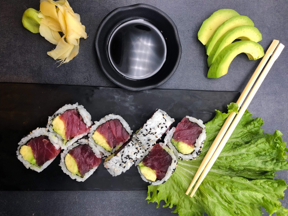 Order Miami Roll food online from Sushi Plus store, Redwood City on bringmethat.com
