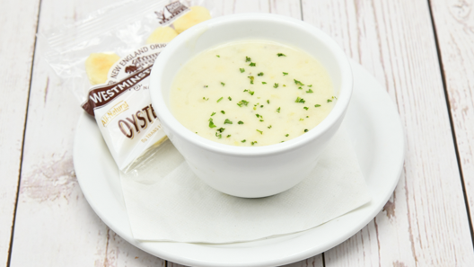 Order Clam Chowder Cup food online from Joe's Crab Shack store, Bossier City on bringmethat.com