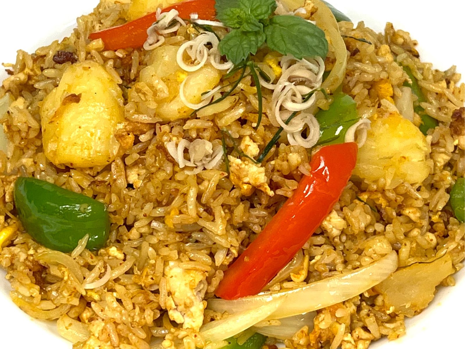 Order HERB CURRY FRIED RICE food online from Pinto Urban Thai Diner store, Richardson on bringmethat.com