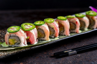 Order Jalapeno Yummy Roll food online from Kinha Sushi store, Garden City on bringmethat.com
