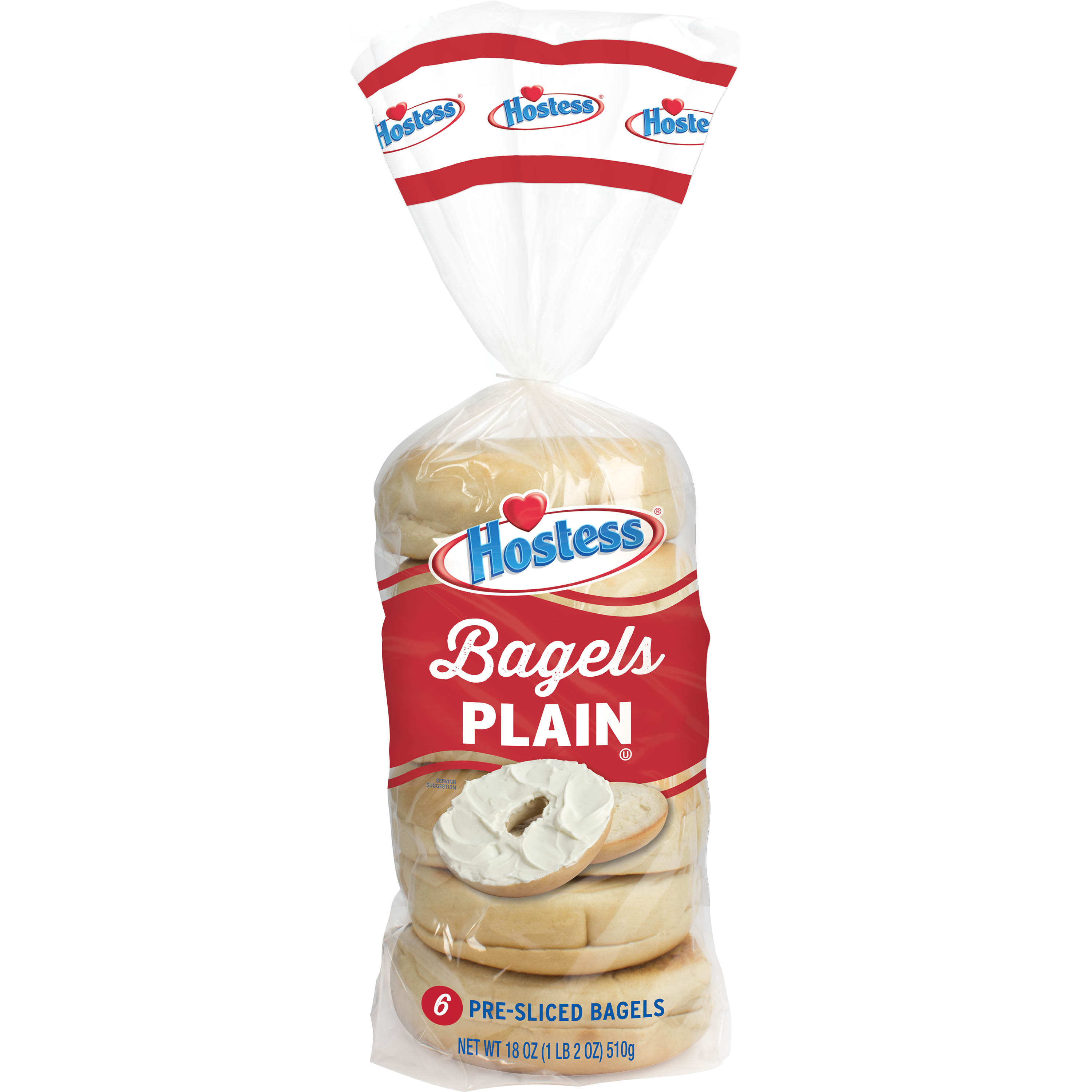 Order Hostess Bagels, Plain - 6 ct food online from Rite Aid store, REEDLEY on bringmethat.com