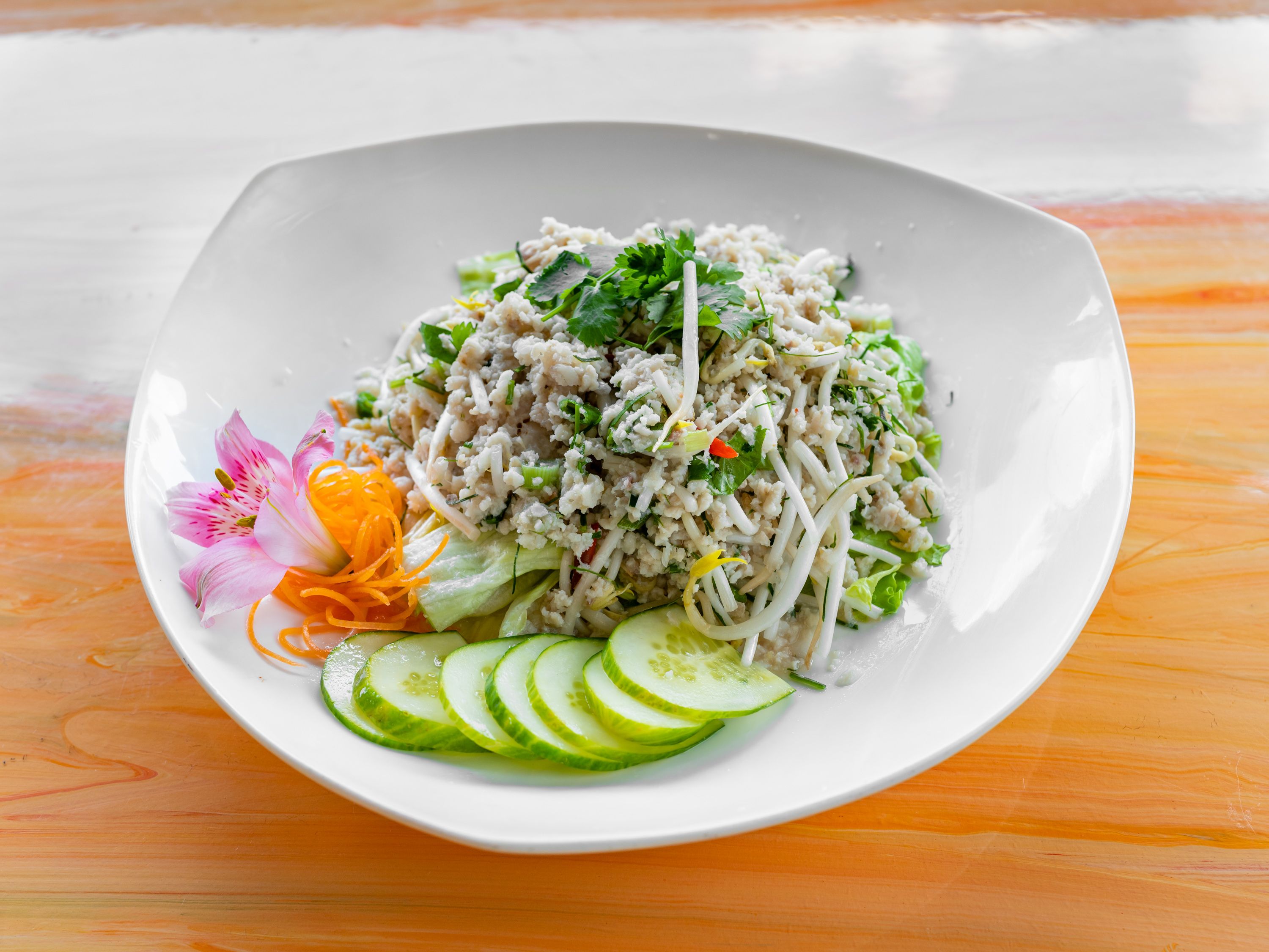 Order 23. Laab Tilapia food online from Nisa Thai Cuisine store, Richmond on bringmethat.com