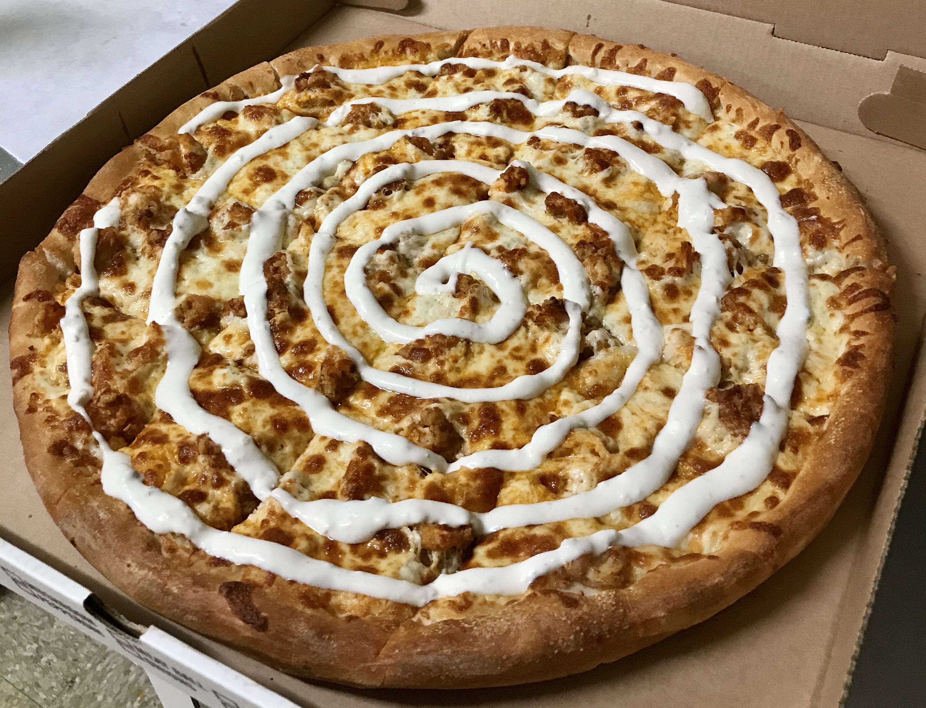 Order Buffalo Chicken Specialty Pizza food online from Baco's Pizza store, Enfield on bringmethat.com