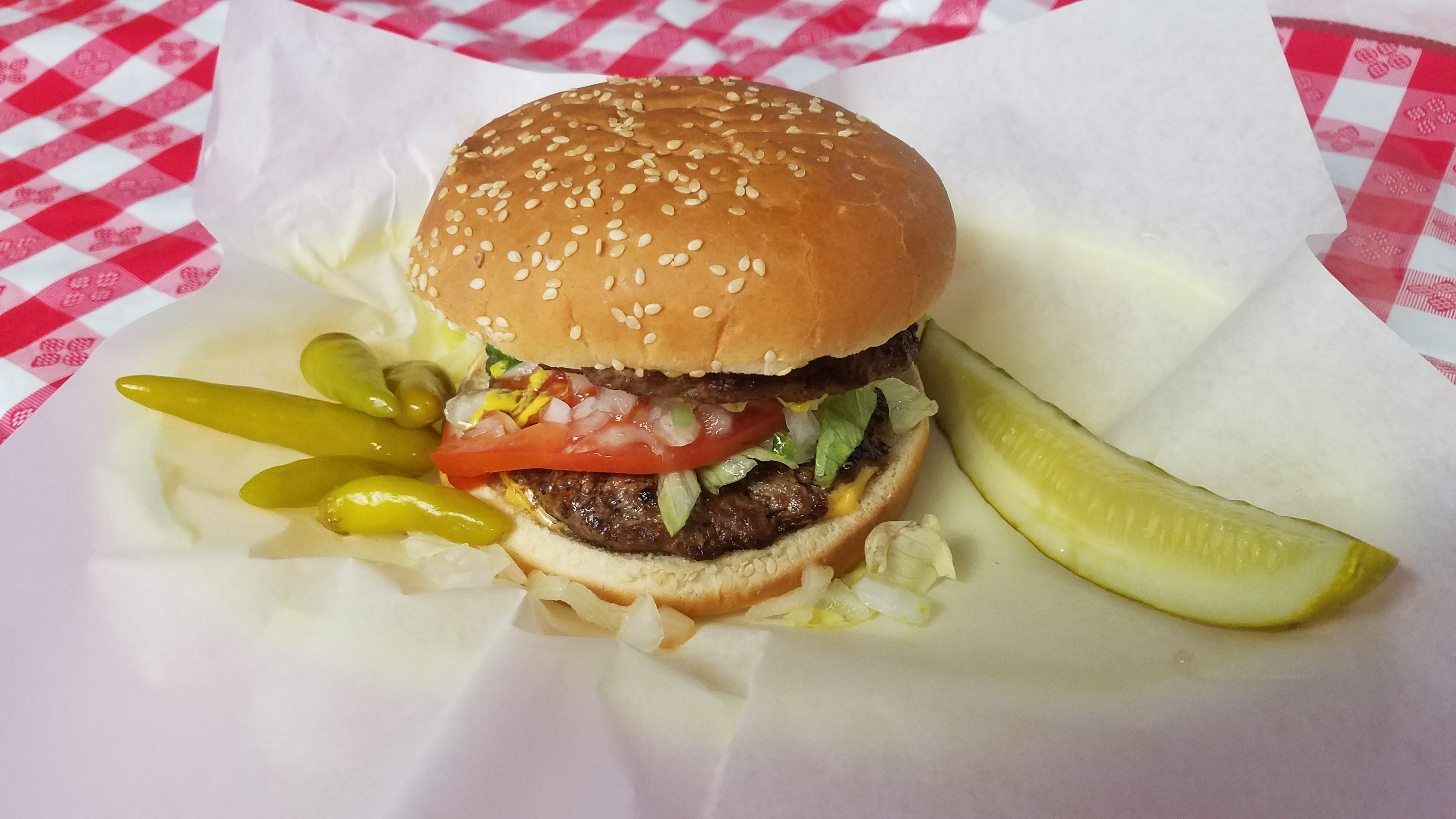 Order Double Hamburger food online from Herms Palace store, Skokie on bringmethat.com