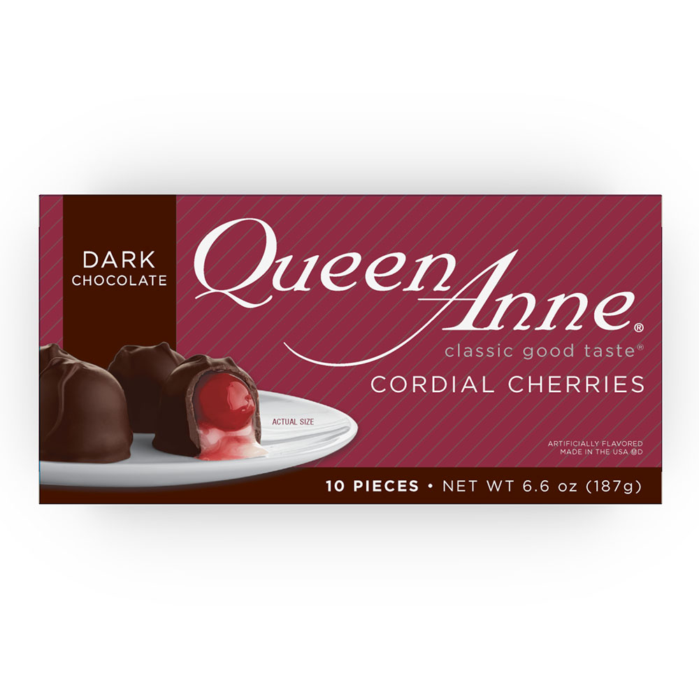 Order Queen Anne Dark Chocolate Cordial Cherries - 6.6 oz food online from Bartell store, Edmonds on bringmethat.com