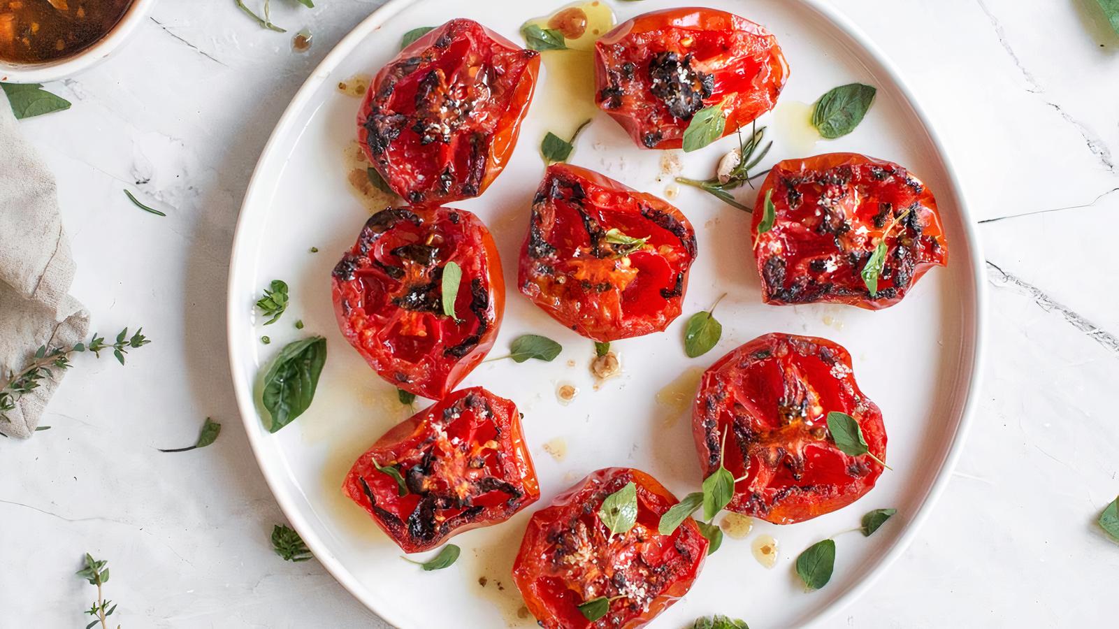 Order Grilled Tomatoes(3pcs) food online from Istanbul Grill store, San Francisco on bringmethat.com
