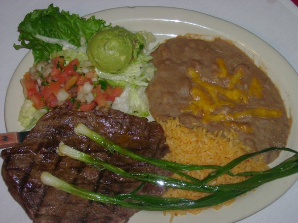 Order Carne Asada y Enchilada food online from Villa Grande Mexican Restaurant store, Aubrey on bringmethat.com