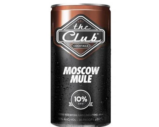 Order The Club Moscow Mule Canned Cocktail 200ml (10% ABV) food online from Pit Stop Liquor Mart store, El Monte on bringmethat.com