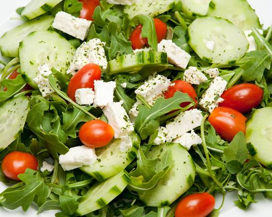 Order Greek Salad food online from Mediterranea Rice Bowls store, Southfield on bringmethat.com