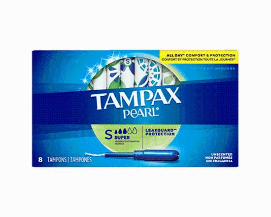 Order Tampax Pearl Unscent Super Tampon 8ct food online from Rocket store, Cameron Park on bringmethat.com