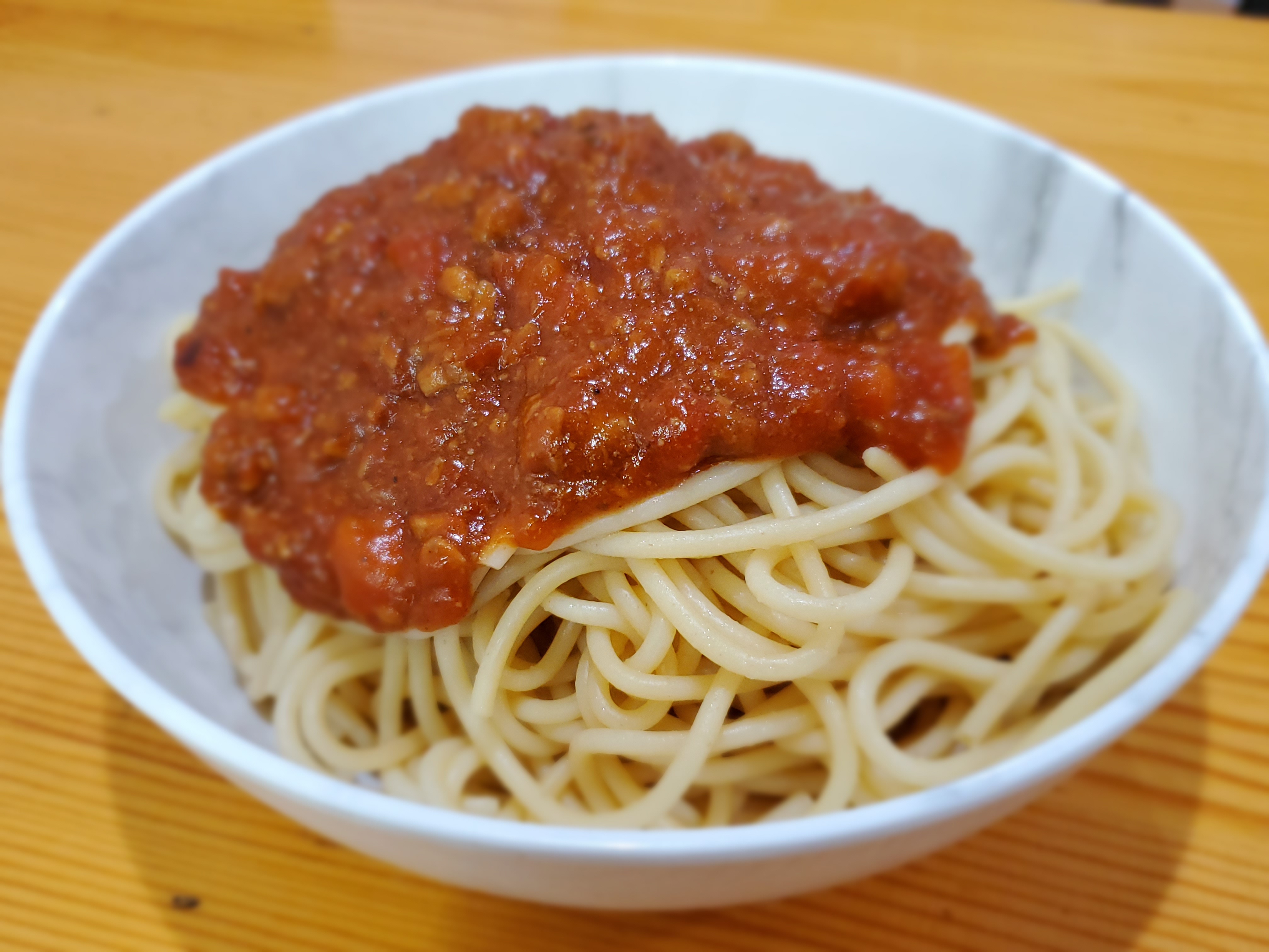 Order Spaghetti with Meat Sauce food online from El Italiano store, Huntington Park on bringmethat.com