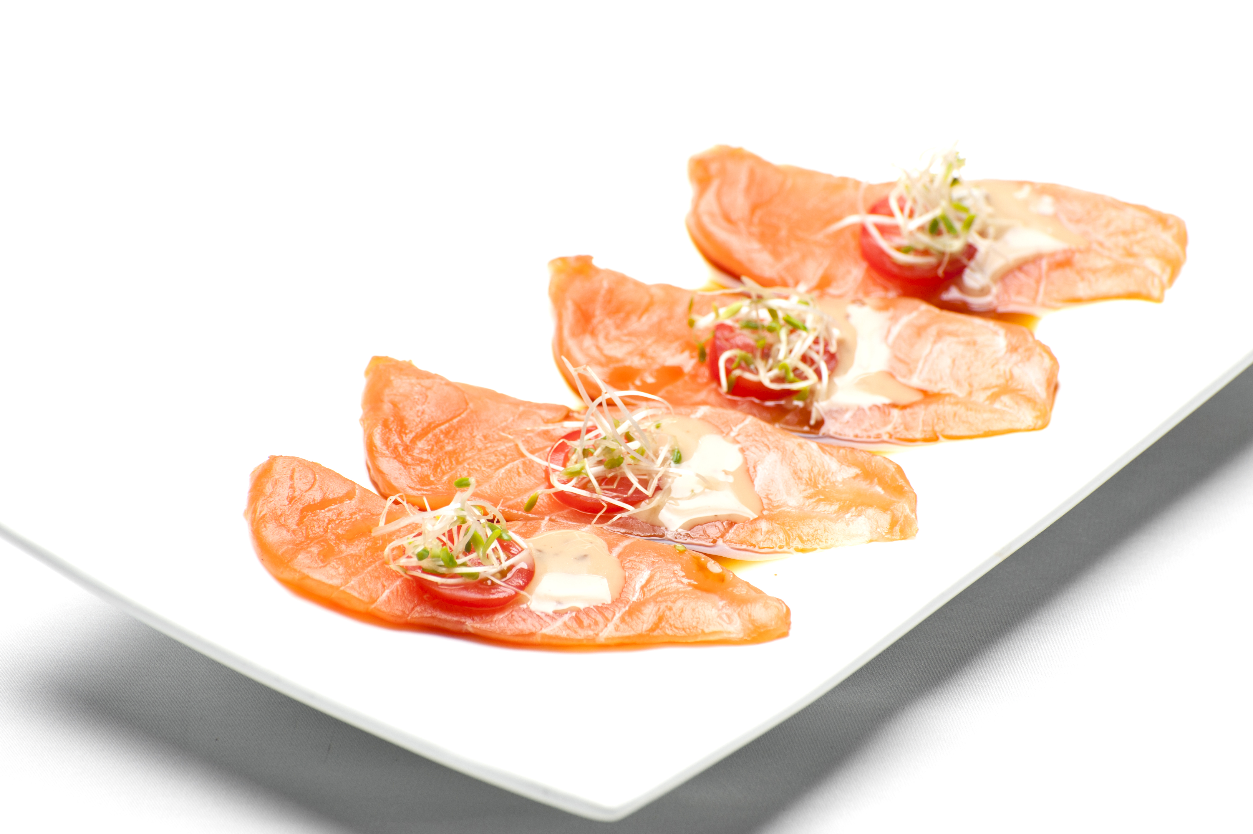 Order Salmon Tiradito food online from Lucky cat store, New York on bringmethat.com
