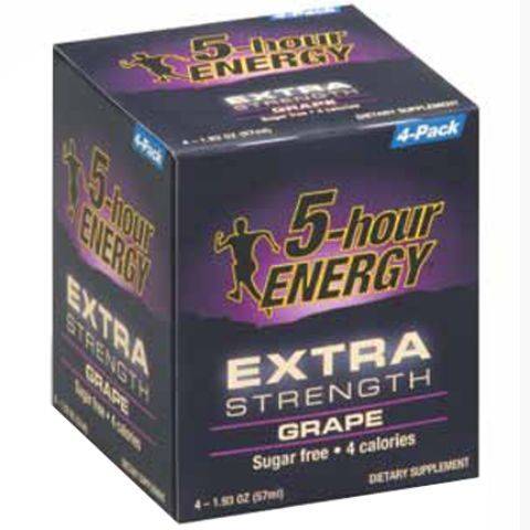 Order 5-Hour Energy Extra Strength Grape 4 Pack food online from Speedway store, Cincinnati on bringmethat.com